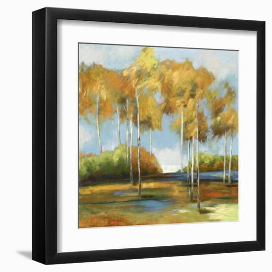 Breezy Birches-Anna Polanski-Framed Art Print