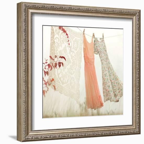 Breezy Dresses-Mandy Lynne-Framed Art Print