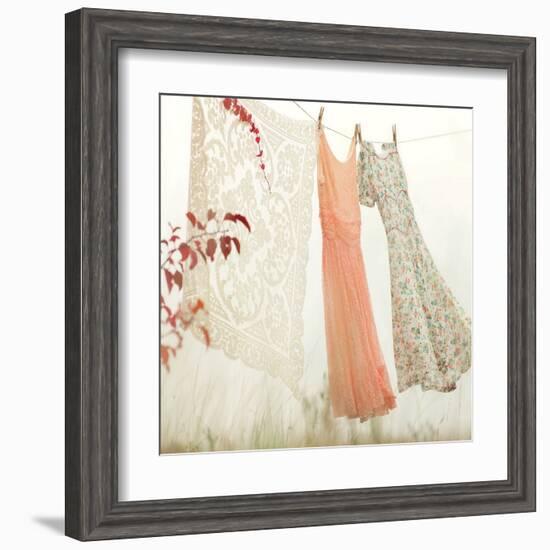 Breezy Dresses-Mandy Lynne-Framed Art Print