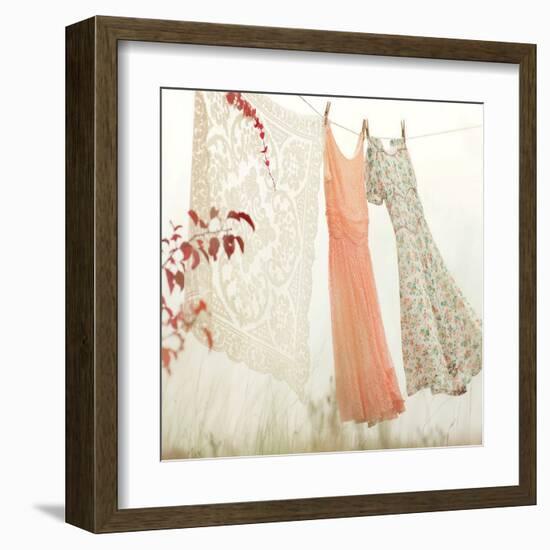 Breezy Dresses-Mandy Lynne-Framed Art Print