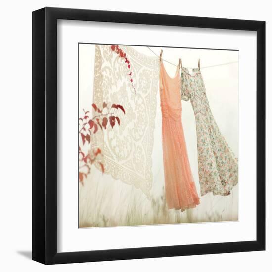 Breezy Dresses-Mandy Lynne-Framed Art Print