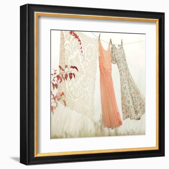 Breezy Dresses-Mandy Lynne-Framed Art Print