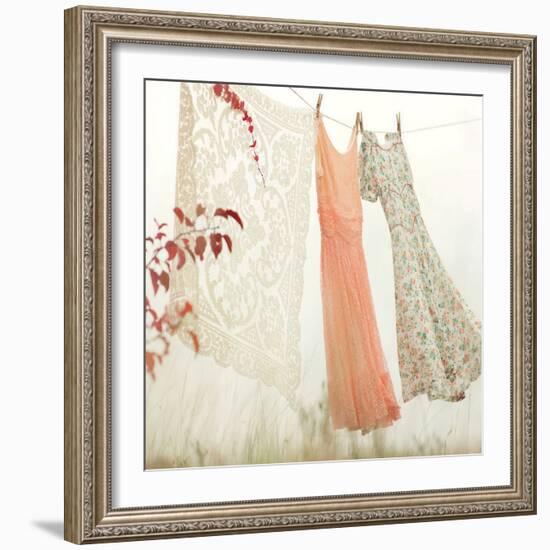 Breezy Dresses-Mandy Lynne-Framed Art Print