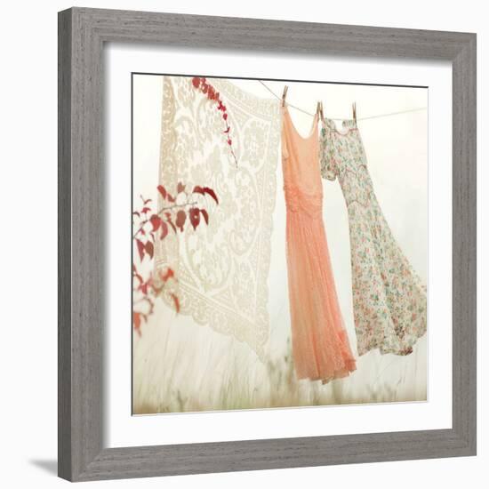 Breezy Dresses-Mandy Lynne-Framed Art Print