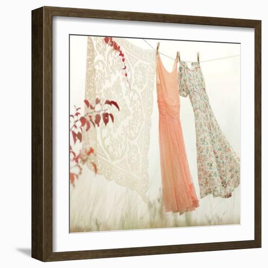 Breezy Dresses-Mandy Lynne-Framed Art Print