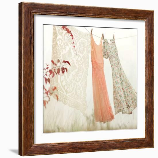 Breezy Dresses-Mandy Lynne-Framed Art Print