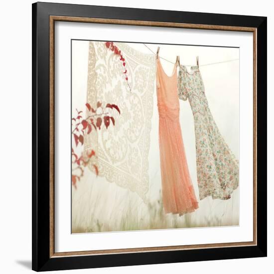 Breezy Dresses-Mandy Lynne-Framed Art Print