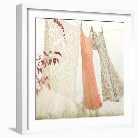 Breezy Dresses-Mandy Lynne-Framed Art Print