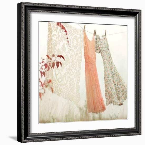 Breezy Dresses-Mandy Lynne-Framed Art Print