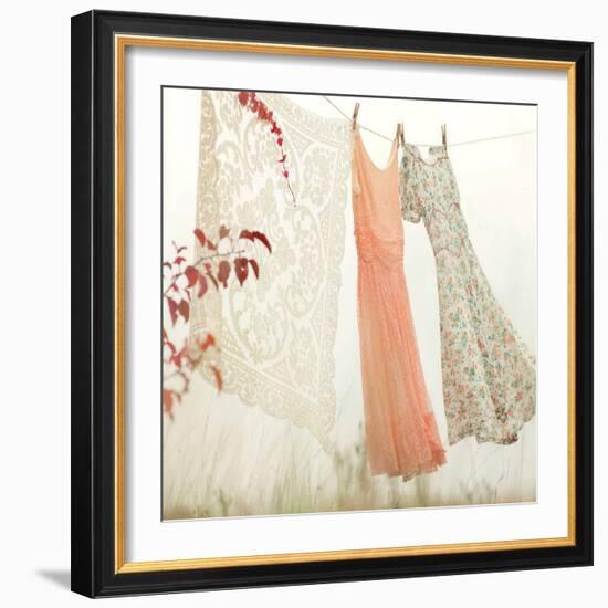 Breezy Dresses-Mandy Lynne-Framed Art Print