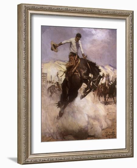 Breezy Riding, 1926-null-Framed Giclee Print