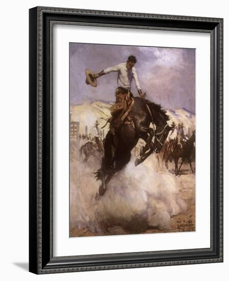 Breezy Riding, 1926-null-Framed Giclee Print