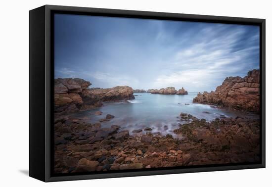 Brehat Island Rock Coast-Philippe Manguin-Framed Premier Image Canvas