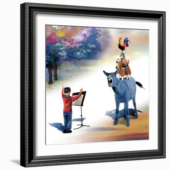 Bremen Musicians-Nancy Tillman-Framed Premium Giclee Print