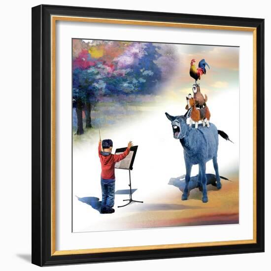 Bremen Musicians-Nancy Tillman-Framed Premium Giclee Print