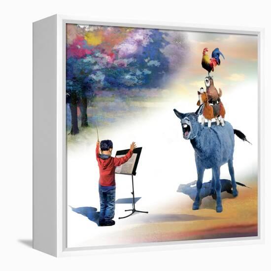 Bremen Musicians-Nancy Tillman-Framed Stretched Canvas