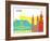 Bremen Skyline Pop-paulrommer-Framed Art Print