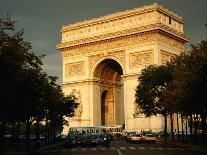 Arc De Triomphe at Dusk, Paris, France-Brent Winebrenner-Framed Premier Image Canvas