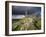 Brentor Church with Storm Clouds Behind, Evening View, Dartmoor Np, Devon, Uk. October 2008-Ross Hoddinott-Framed Photographic Print