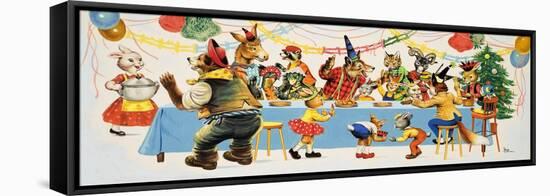 Brer Rabbit at a Party-Henry Fox-Framed Premier Image Canvas