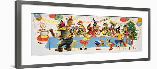 Brer Rabbit at a Party-Henry Fox-Framed Giclee Print