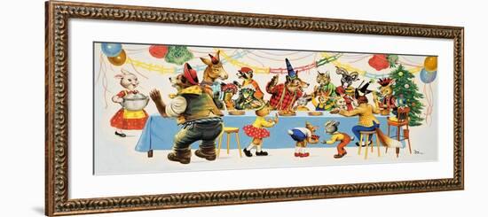 Brer Rabbit at a Party-Henry Fox-Framed Giclee Print