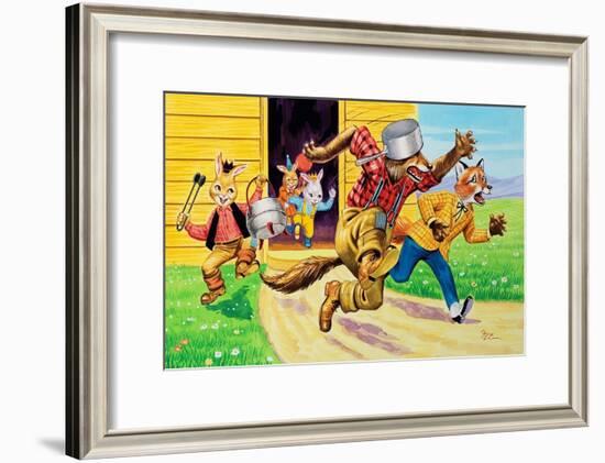 Brer Rabbit, Friends and Saucepans-Henry Charles Fox-Framed Giclee Print