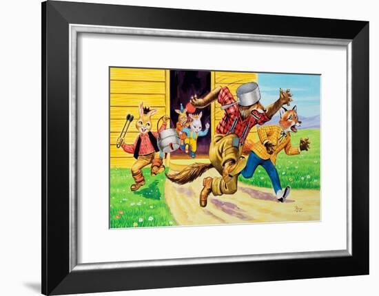 Brer Rabbit, Friends and Saucepans-Henry Charles Fox-Framed Giclee Print