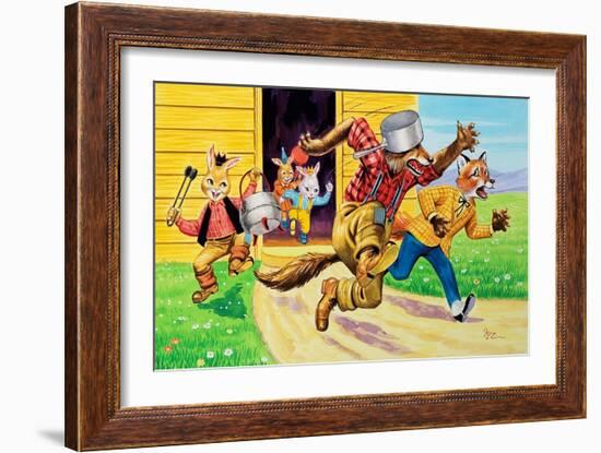 Brer Rabbit, Friends and Saucepans-Henry Charles Fox-Framed Giclee Print