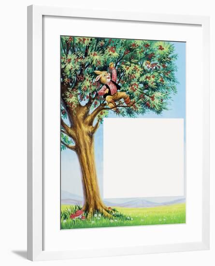 Brer Rabbit in Cherry Tree-Henry Charles Fox-Framed Giclee Print