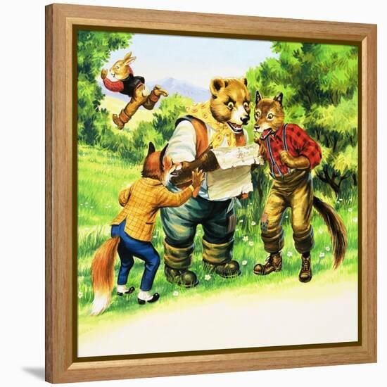 Brer Rabbit-Henry Charles Fox-Framed Premier Image Canvas