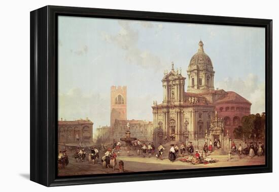 Brescia Cathedral, 1860-David Roberts-Framed Premier Image Canvas