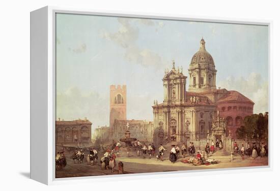 Brescia Cathedral, 1860-David Roberts-Framed Premier Image Canvas