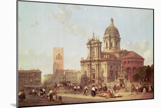 Brescia Cathedral, 1860-David Roberts-Mounted Giclee Print