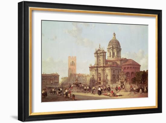 Brescia Cathedral, 1860-David Roberts-Framed Giclee Print