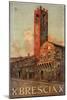 Brescia Italy Travel Poster-null-Mounted Giclee Print