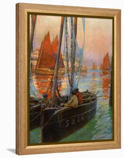 Brest Fishing Boats, 1907-Charles Padday-Framed Premier Image Canvas