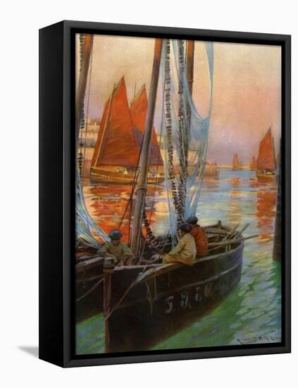 Brest Fishing Boats, 1907-Charles Padday-Framed Premier Image Canvas