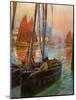 Brest Fishing Boats, 1907-Charles Padday-Mounted Giclee Print