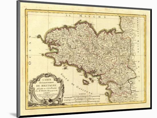 Bretagne, c.1786-Rigobert Bonne-Mounted Art Print