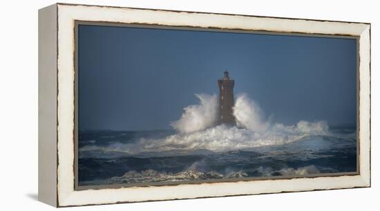 Bretagne, Lighthouse 2-Philippe Manguin-Framed Premier Image Canvas