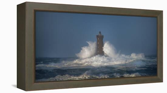 Bretagne, Lighthouse 2-Philippe Manguin-Framed Premier Image Canvas