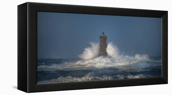 Bretagne, Lighthouse 2-Philippe Manguin-Framed Premier Image Canvas