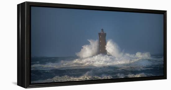 Bretagne, Lighthouse 2-Philippe Manguin-Framed Premier Image Canvas