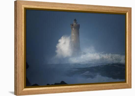 Bretagne, Overcome by Waves-Philippe Manguin-Framed Premier Image Canvas