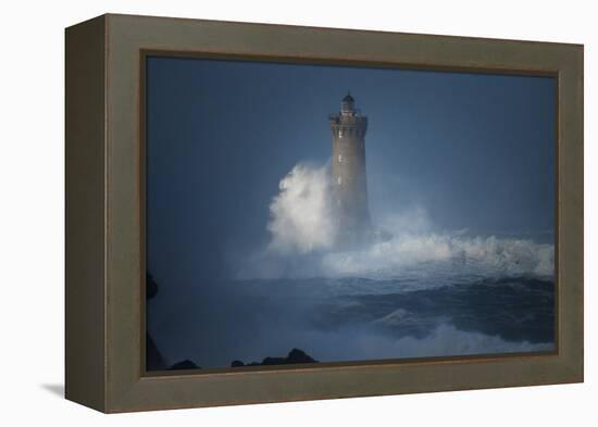 Bretagne, Overcome by Waves-Philippe Manguin-Framed Premier Image Canvas