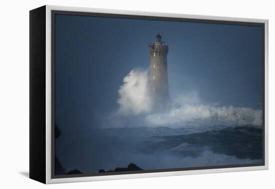 Bretagne, Overcome by Waves-Philippe Manguin-Framed Premier Image Canvas