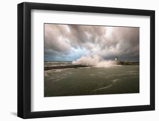 Bretagne, Sea Wall-Philippe Manguin-Framed Photographic Print