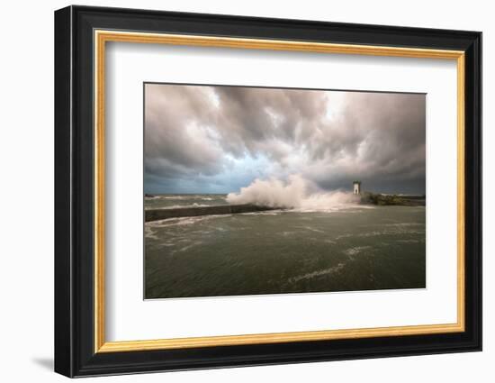 Bretagne, Sea Wall-Philippe Manguin-Framed Photographic Print