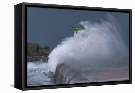 Bretagne Waves-Philippe Manguin-Framed Premier Image Canvas